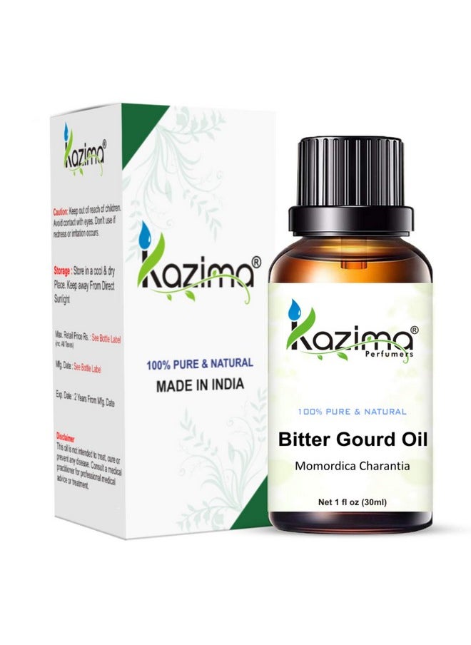 Bitter Gourd Cold Pressed Carrier Oil - 100% Pure Natural & Undiluted For Skin Care & Hair Care (30Ml)