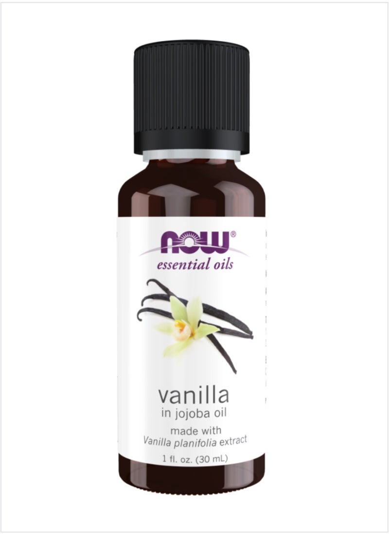 Now Essential Oils Vanilla in Jojoba Oil – 30ml