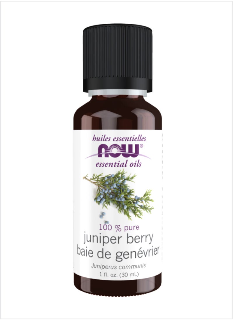 NOW Juniper Berry Essential Oil - 100% Pure Refreshing Aroma, 30ml