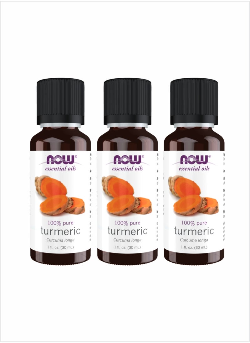 Now Essential Oils 100% Pure Turmeric Oil – 30ml (Pack of 3)