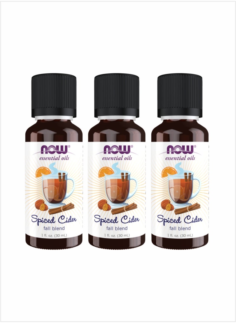 Now Essential Oils Spiced Cider Fall Blend Oil – 30ml (Pack of 3)