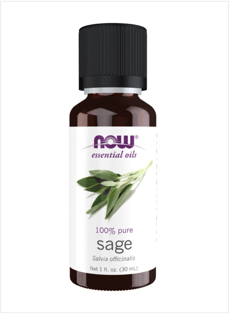 Now Essential Oils 100% Pure Sage Oil – 30ml