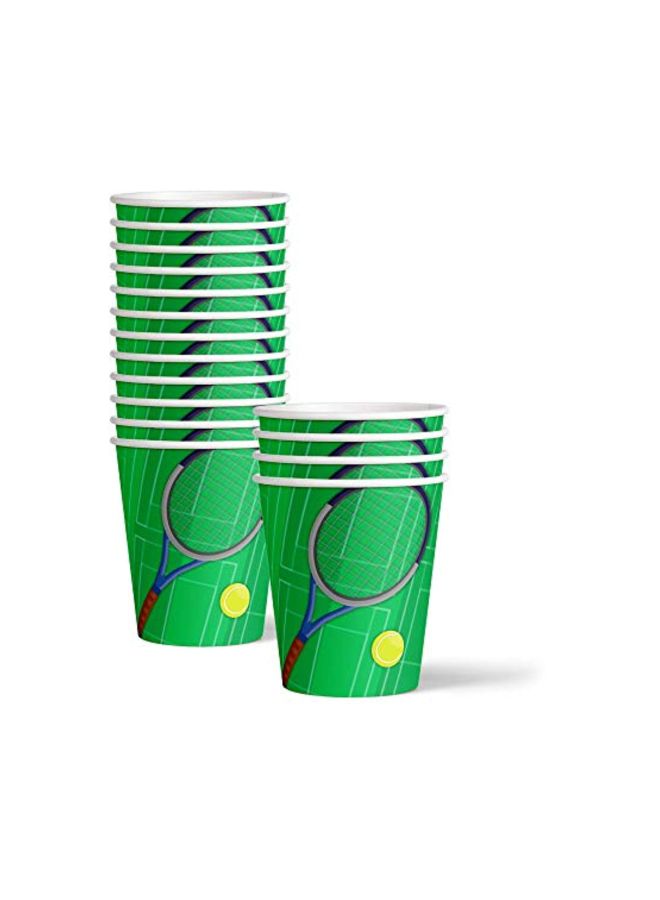 16-Piece Tennis Printed Tableware Set