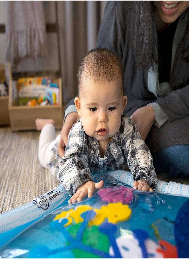 Baby Einstein Octopus Water Play Mat - Safety Fill Line, Tummy Time Activity & Sensory-Toy for Babies Newborn and up, Blue