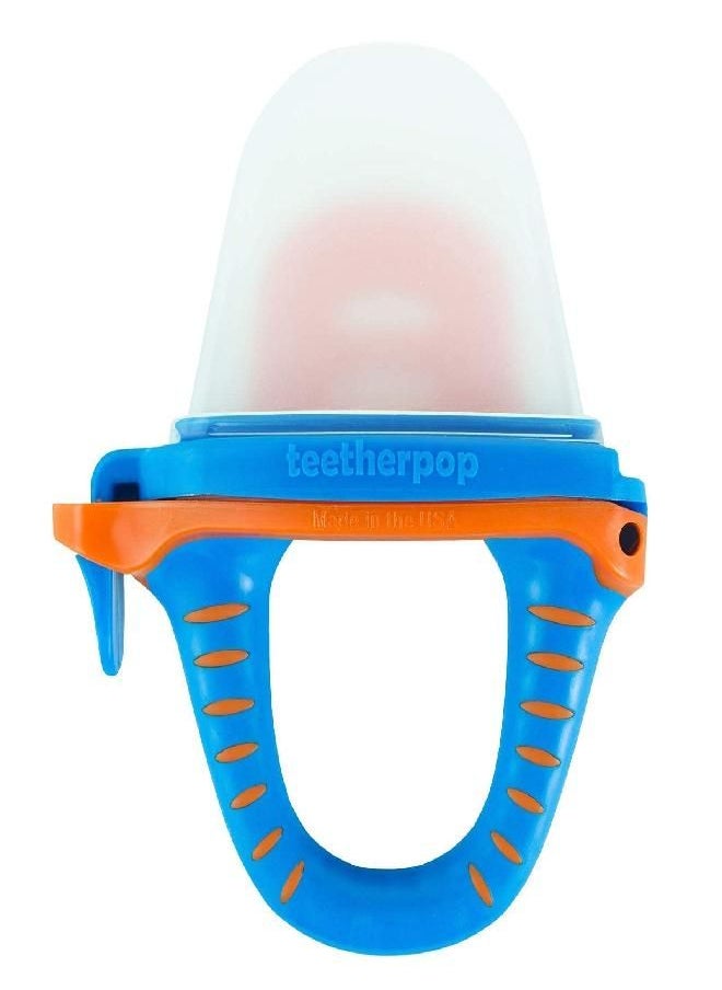 teetherpop No Mess Frozen Baby Teethers, Fill w/Breastmilk, Purees, Smoothies, Juice, USA Made, Medical Grade Materials, Soothie Pacifier, Baby Fruit Feeder, Teething Toys for Teething Relief