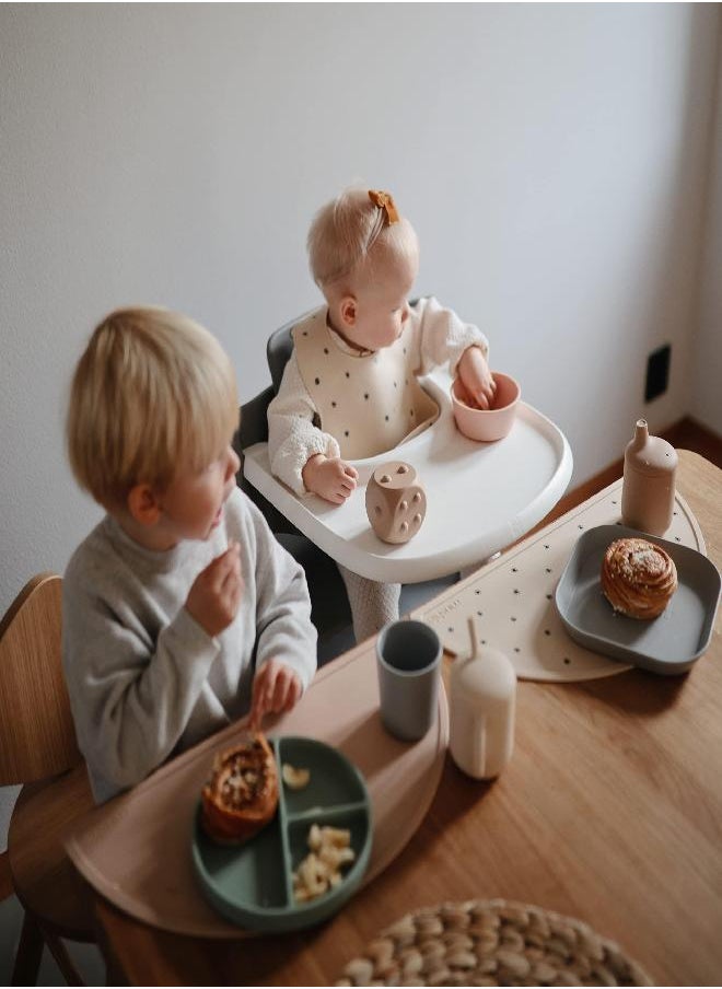 mushie Silicone Placemat for Kids | BPA-Free Non-Slip Design (Shifting Sand)