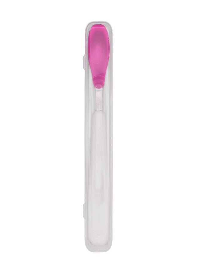 OXO Tot On-the-Go Feeding Spoon with Travel Case - Pink