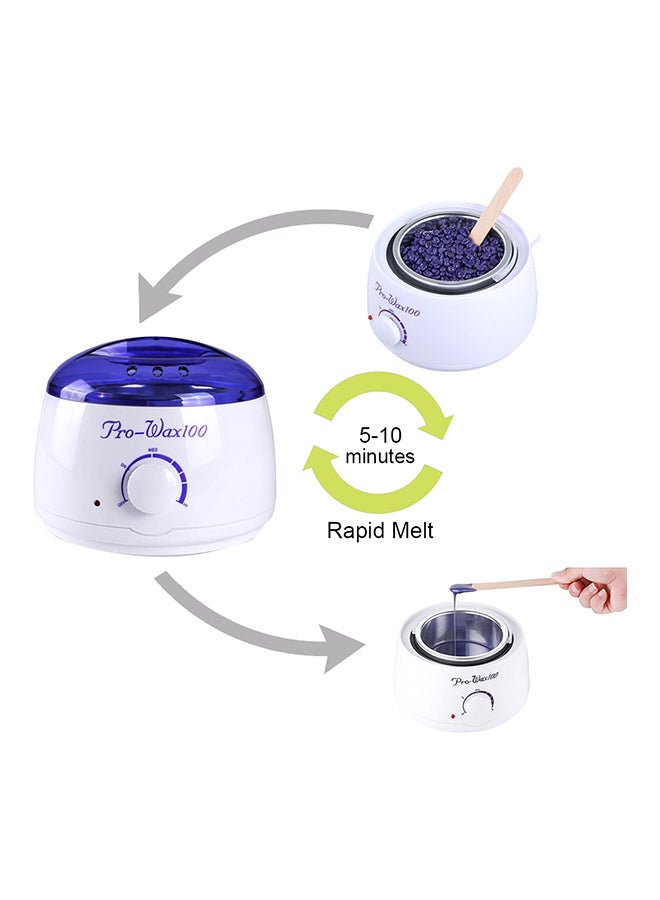 Wax Warmer Hair Removal Heater With Wax Beans And Applicator Stick Multicolour