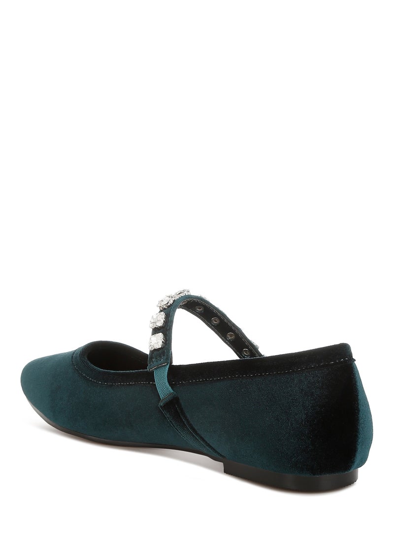 Velvet Mary Jane Ballerinas