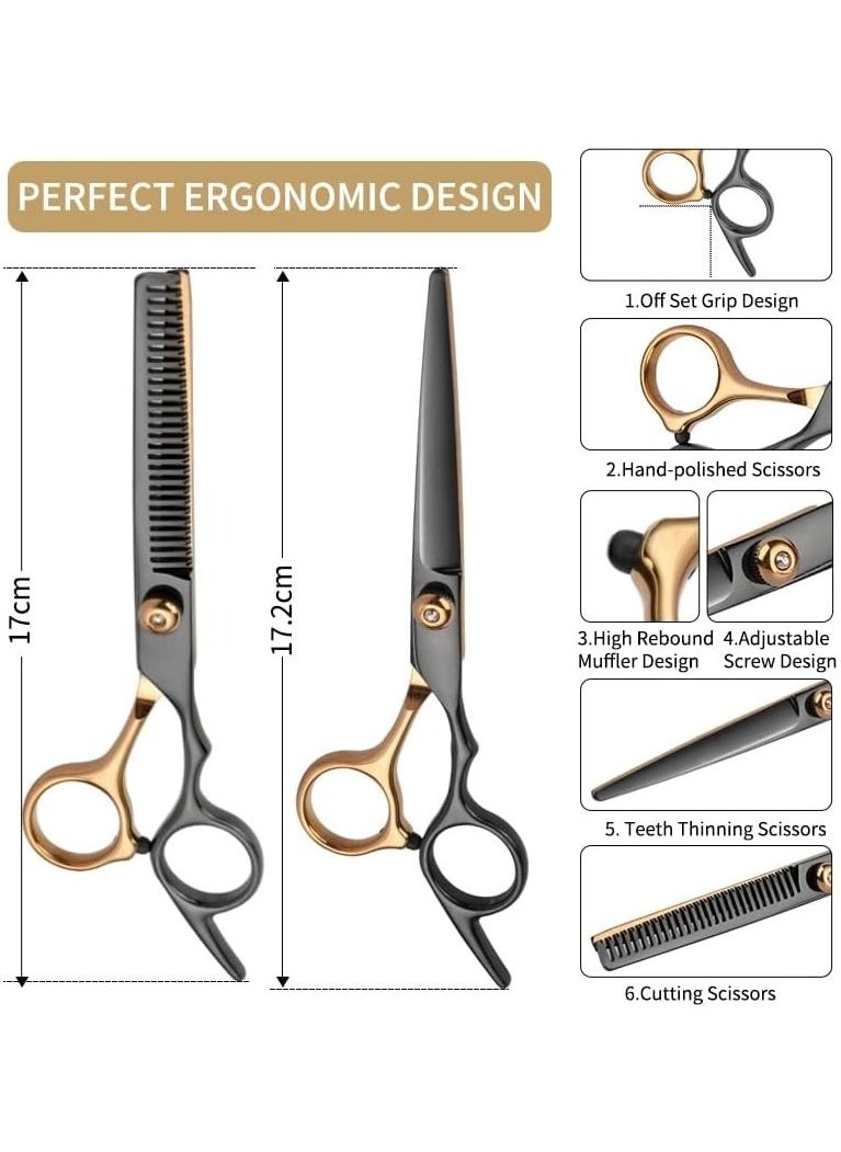 9-Piece Hair Cutting Scissors Set