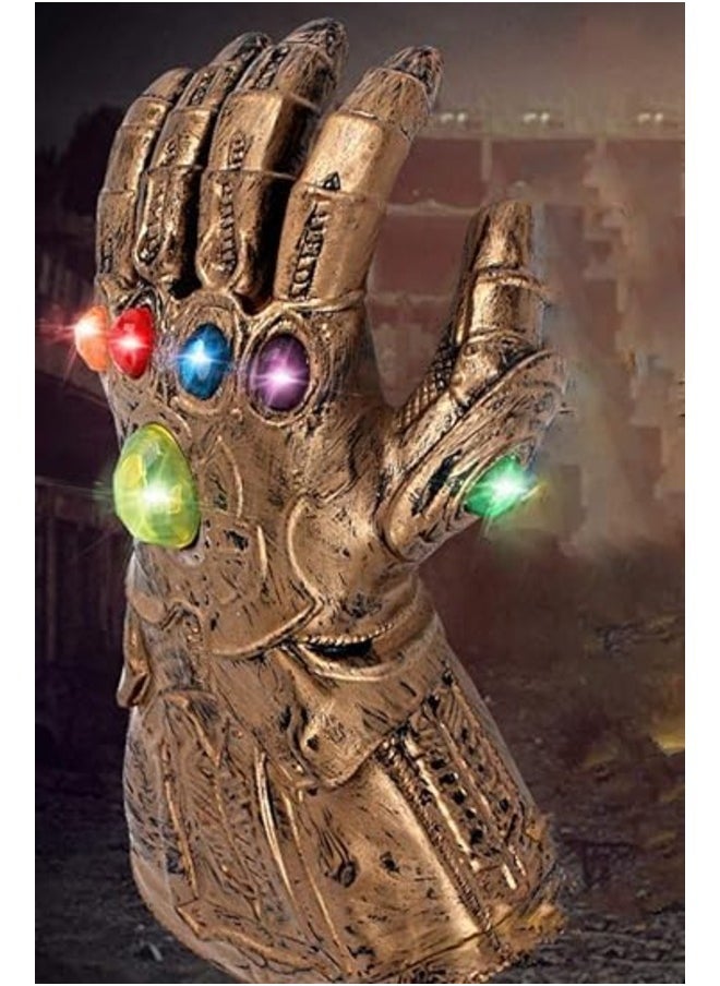 Thanos Glove with Music & LED Lights for Kids Interactive Marvel Toy with Sound Effects & Light-Up Features Perfect Gift for Superhero Fans
