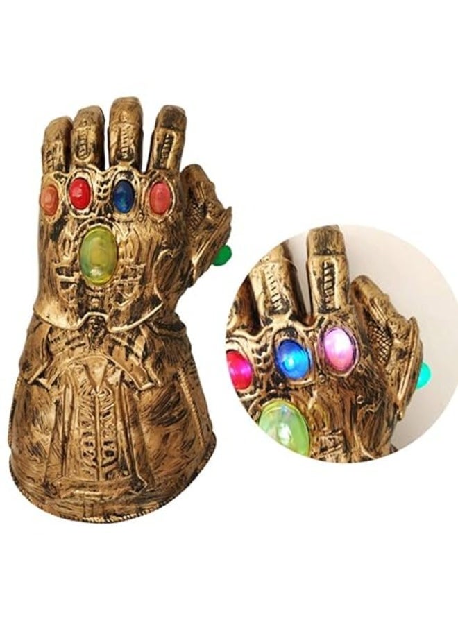 Thanos Glove with Music & LED Lights for Kids Interactive Marvel Toy with Sound Effects & Light-Up Features Perfect Gift for Superhero Fans