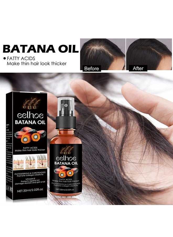 Batana Oil For Hair Growth, Batana Oil Organic For Healthy Hair, Repair Damaged Hair, Nourishes Thin Hair Scalp Skin And Loss Hair Growth Fir, Reduces Hair Loss, 30ML