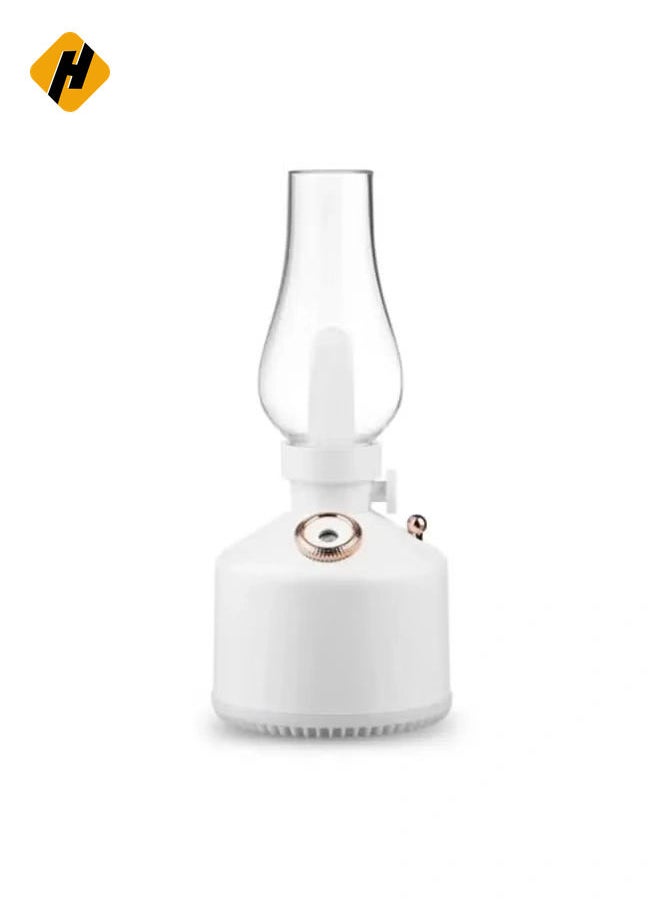 LA-0621-WHITE Ultrasonic LED Air Humidifier - Elegant White Design with Night Light Function and Silent Operation