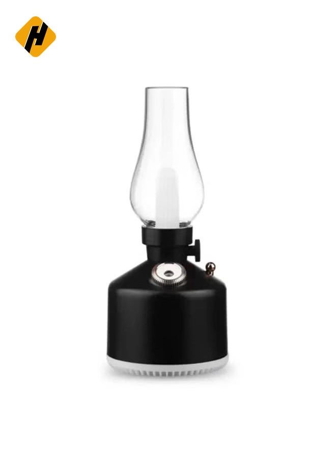 LA-0621-BLACK Ultrasonic LED Air Humidifier Quiet Operation, Night Light Feature, and Sleek Black Design