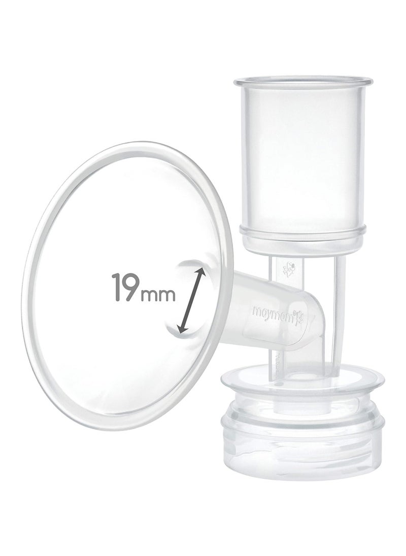 One Piece Breast Shield For Ameda Breast Pumps, X -Small, 19mm