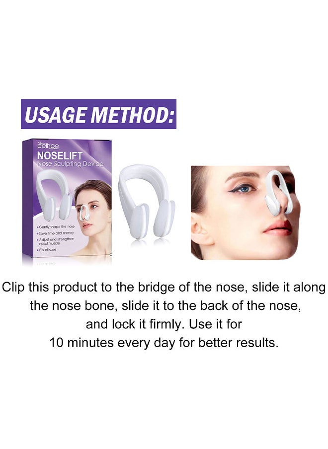 Noselift Nose Sculpfing Device, With 10 Minutes Of Daily Use, Takes On Loose Cartilage And Skin On The Nose's Tip, Giving You A Firmer And More Youthful Appearance, Comfortable And User-Friendly