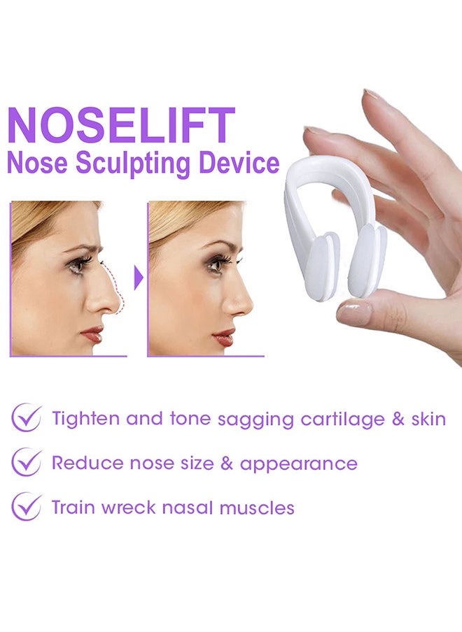 Noselift Nose Sculpfing Device, With 10 Minutes Of Daily Use, Takes On Loose Cartilage And Skin On The Nose's Tip, Giving You A Firmer And More Youthful Appearance, Comfortable And User-Friendly