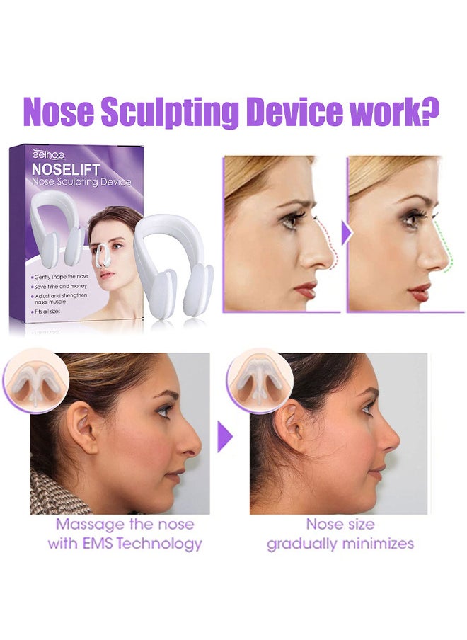 Noselift Nose Sculpfing Device, With 10 Minutes Of Daily Use, Takes On Loose Cartilage And Skin On The Nose's Tip, Giving You A Firmer And More Youthful Appearance, Comfortable And User-Friendly