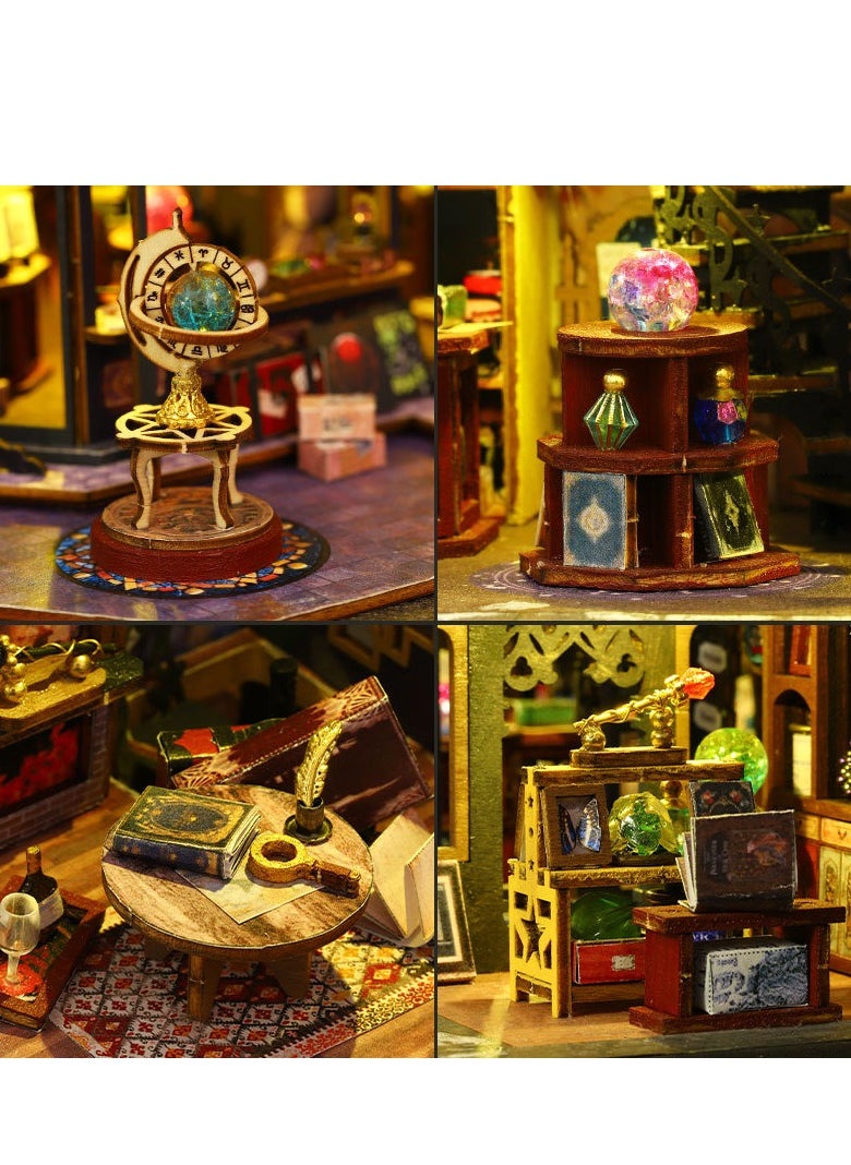 DIY Mini Magic Castle for Adults and Teens, Dollhouse Kits, Cottage Models, Kids Craft Sets, Holiday Gifts