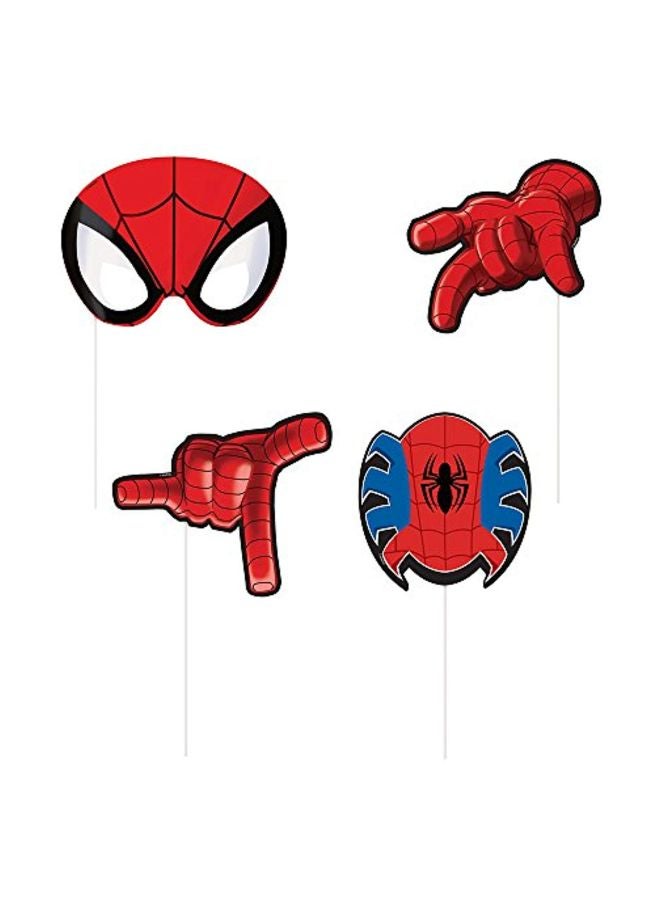 8-Piece Spiderman Themed Photo Booth Props Set 66465