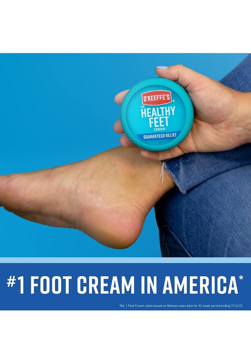 for Healthy Feet Foot Cream Guaranteed Relief for Extremely Dry Cracked Feet Instantly Boosts Moisture Levels 3 point 2 Ounce Jar Pack of 1