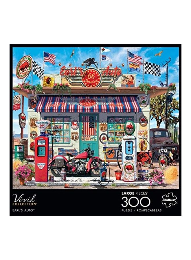 300-Piece Earl's Auto Jigsaw Puzzle Set 21.25x15inch