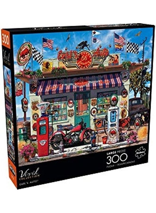 300-Piece Earl's Auto Jigsaw Puzzle Set 21.25x15inch