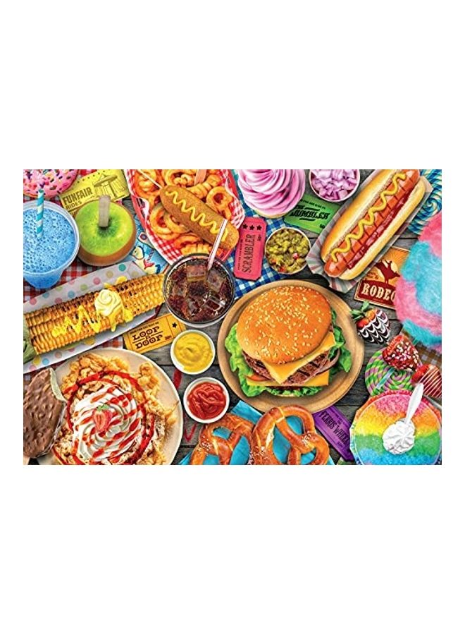 300-Piece Fun Food Fair  Jigsaw Puzzle Set 21.25x15inch