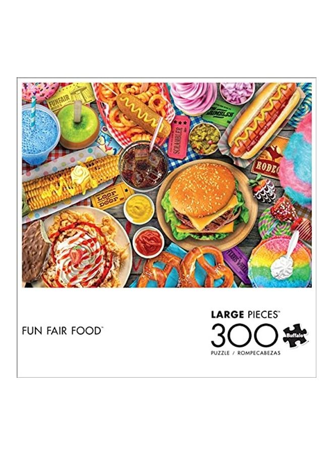 300-Piece Fun Food Fair  Jigsaw Puzzle Set 21.25x15inch