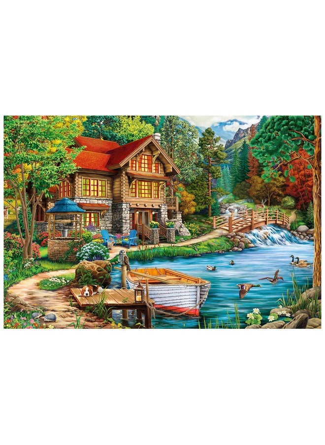 Puzzles For Adults 1200 Pieces - Image World - Weekend Retreat Ii Beautiful Plastic Puzzle For Home Decor Zero Dust Easy Storage [H2935]