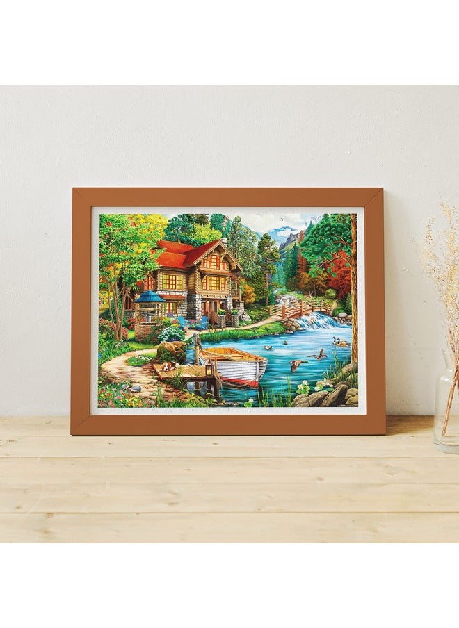 Puzzles For Adults 1200 Pieces - Image World - Weekend Retreat Ii Beautiful Plastic Puzzle For Home Decor Zero Dust Easy Storage [H2935]