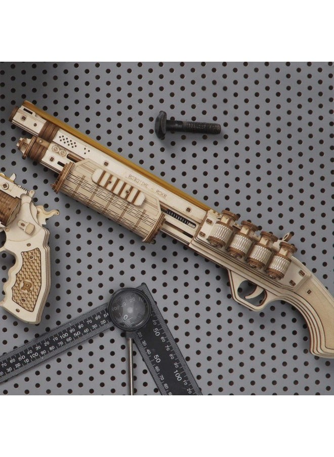 Lq501 3D Puzzles For Adults, Wooden Puzzle For Adults, Model Kit (Terminator M870), Unique Gift