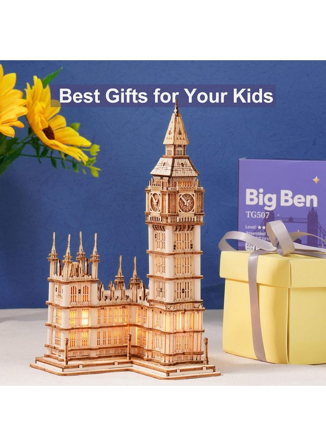 3D Puzzles For Adults Wooden Model Kit Adult Craft Kit Gifts For Teens Age 14+ Big Ben