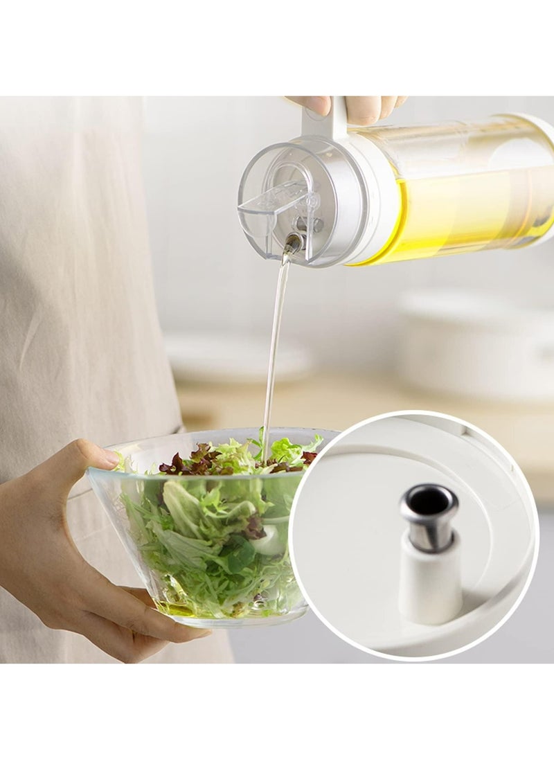 700ml Glass Olive Oil Dispenser Bottle with Automatic Cap, Seasoning Cruet for Cooking and Grilling