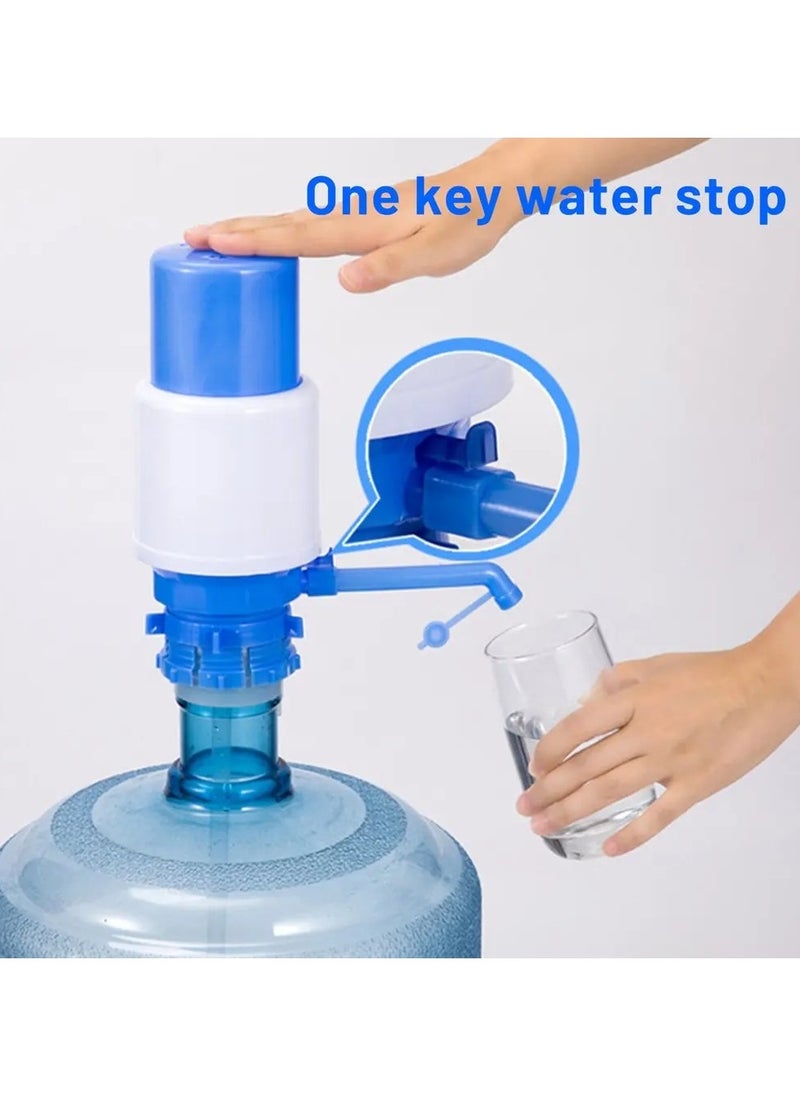 Portable Water Bottles Pump Manual Pressure Drinking Fountain Pressure Pump Water Press Pump With An Extra Short Tube