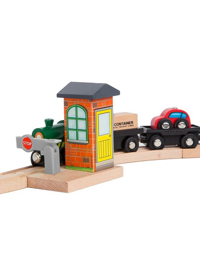 Engine Stop/Go Checkpoint Compatible With Thomas & Friends Wooden Railway, Brio, Chuggington, Melissa & Doug Imaginarium