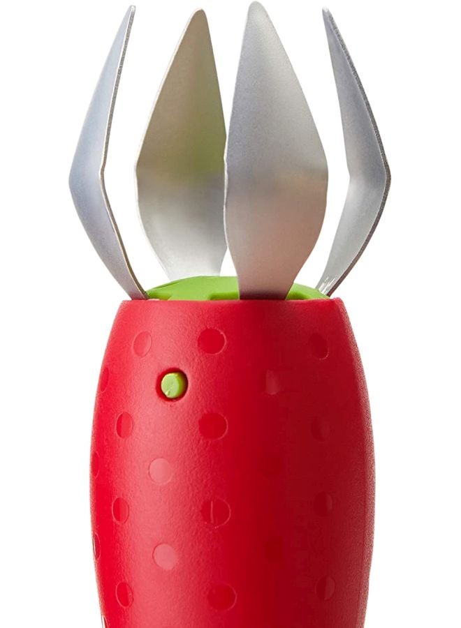 Strawberry Huller Red/Green 9x3.5x3.5cm