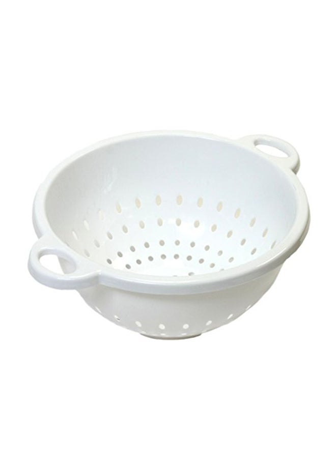 Plastic 5-Quart Deep Colander White 11 x 5cm