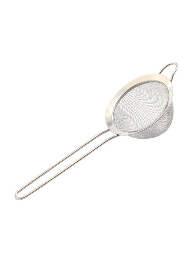 Stainless Steel Strainer Silver 8.25 x 3 x 1.5inch