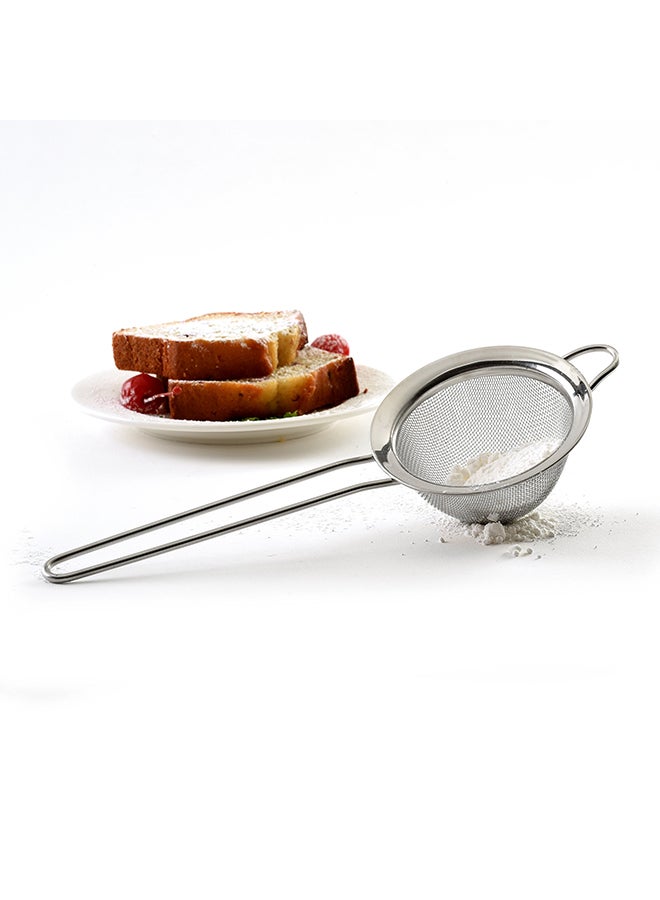 Stainless Steel Strainer Silver 8.25 x 3 x 1.5inch