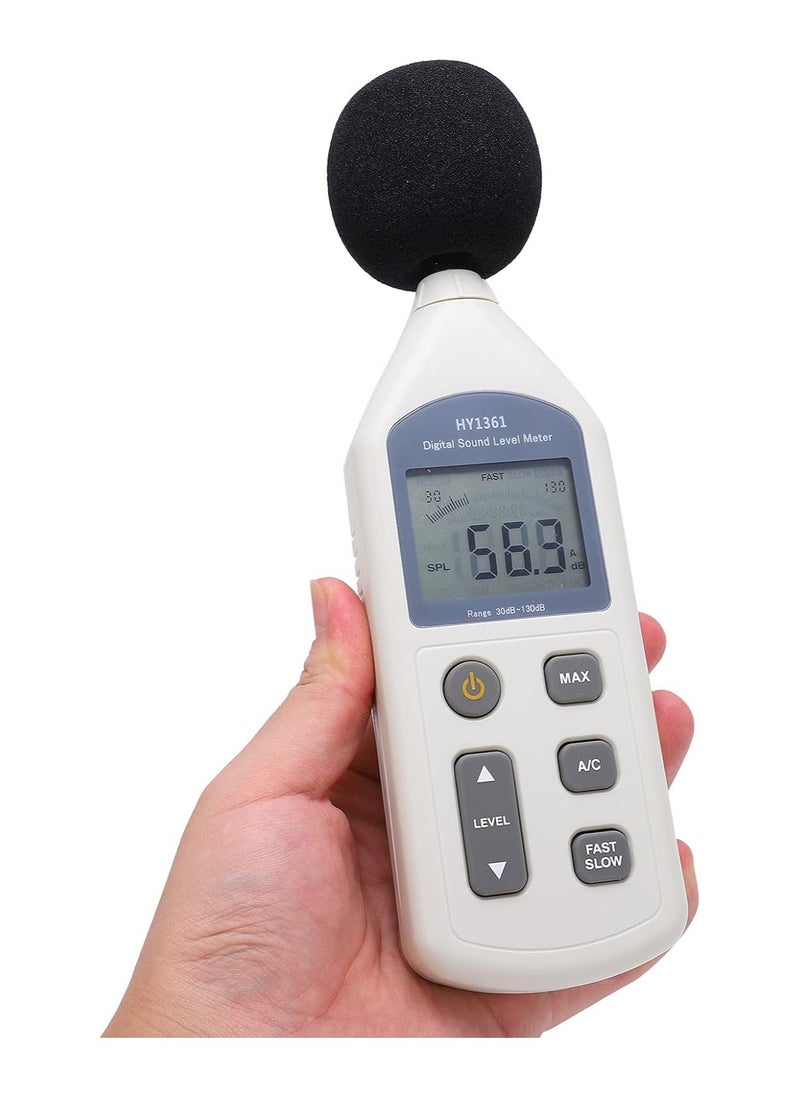 Sound Level Meter Usb Decibel Tester with Lcd Screen 30-130dba 35-130dbc Noise Recorder for Shopping Malls Hy-1361