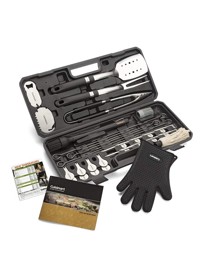 Pack Of 36 Backyard Barbeque Tool Set Black/Silver 18.1 x 4.7 x 11inch