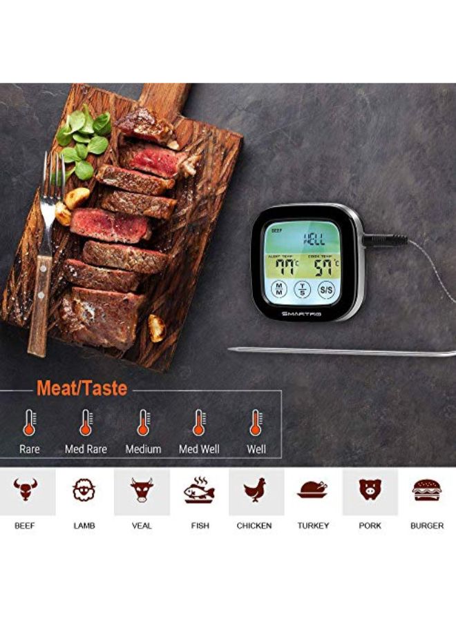 Digital Instant Read Meat Thermometer Black