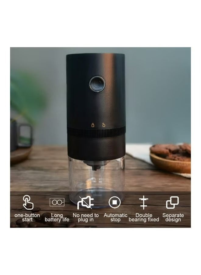 Portable Electric Coffee Grinder,13.0 W Grinder (black 7.5*7.5*18cm)