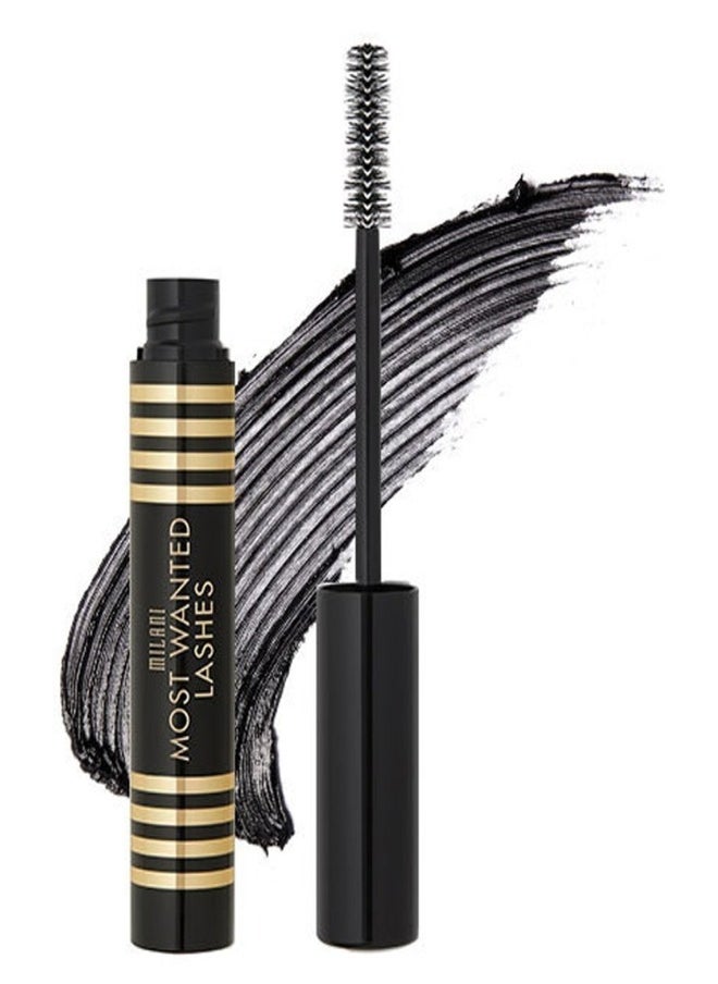 Milani Most Wanted Lashes Mascara 110 Black Noir – Volumizing, Lengthening & Smudge-Proof Formula for Bold, Dramatic Lashes (8ml)