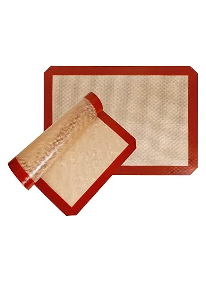 Silicone Baking Mats, Reusable Non Stick Food Safe Sheet Mat Perfect Bakeware for Making Cookies, Macarons, Bread, Meats, Vegetables and Pastry (60 X 40CM)