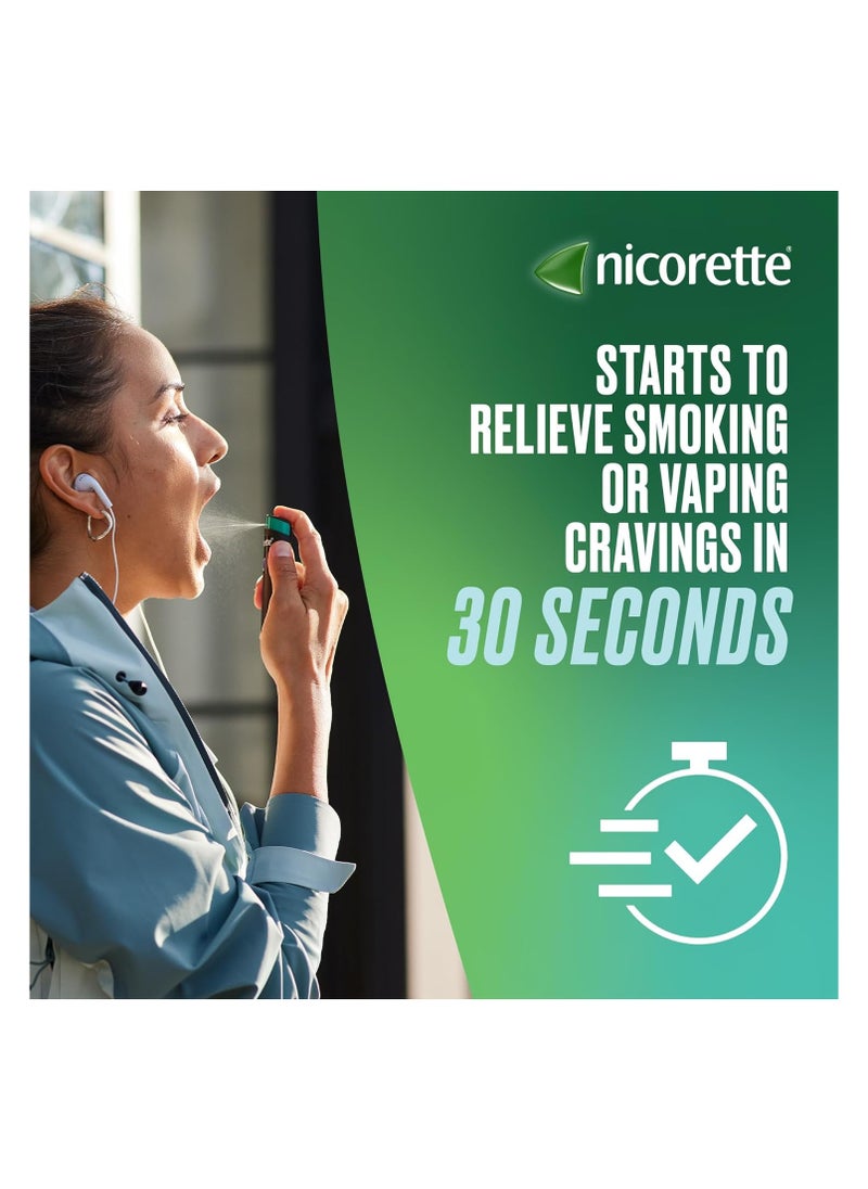 Nicorette - Quickmist Mouth Spray, Cool Berry - 2 x 150 Sprays