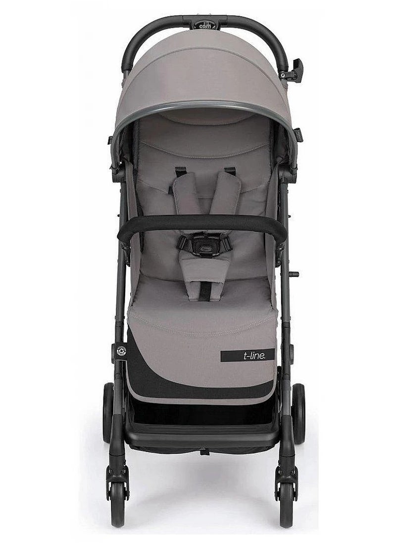 Super Compact Folding 202 Umbrella Stroller, Lightweight And Compact Compass Anthracite Color With Aluminium Frame, 5-Point Safety Harness