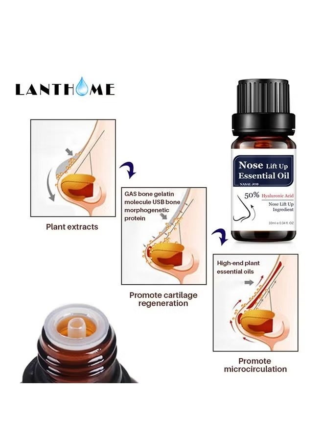 Nose Lift Up Essential Oil-Natural Plant Extracts Promote Regeneration Of Cartilage In The Nose 10ML